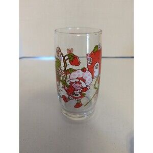 1980 Strawberry Shortcake 6" Drinking Glass Tumbler "It's the Berries!" 16 oz.
